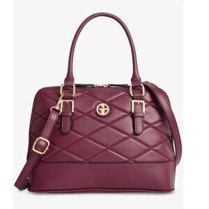 Giani Bernini Medium Quilted Dome Satchel – Trophy Red – NWT